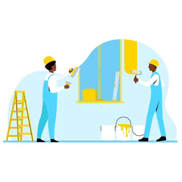 BITR painters at work